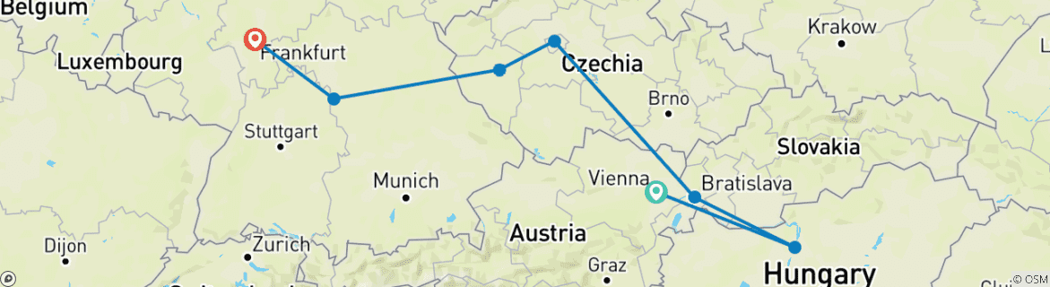 Imagen de un mapa que muestra la ruta del circuito