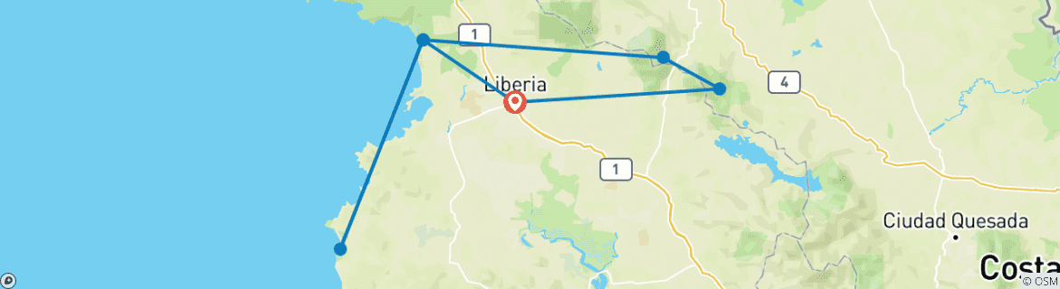 Imagen de un mapa que muestra la ruta del circuito