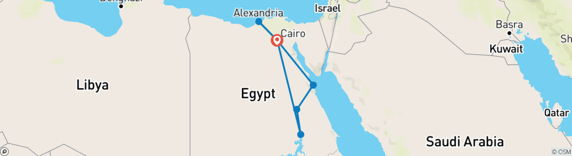 Map of Explore Egypt