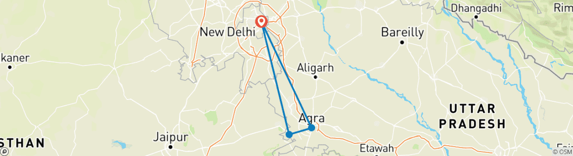 Map of Taj Mahal Extension