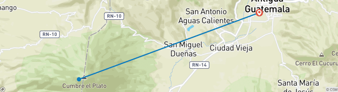 Imagen de un mapa que muestra la ruta del circuito