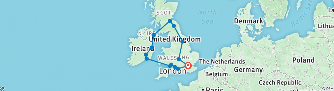 Map of Essential Britain & Ireland