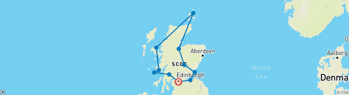 Map of Scottish Highlands & Islands