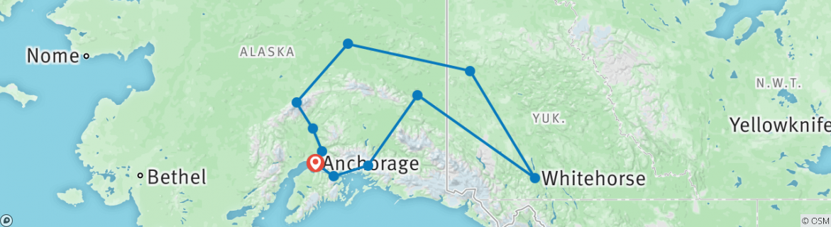 Map of Ultimate Alaska & the Yukon