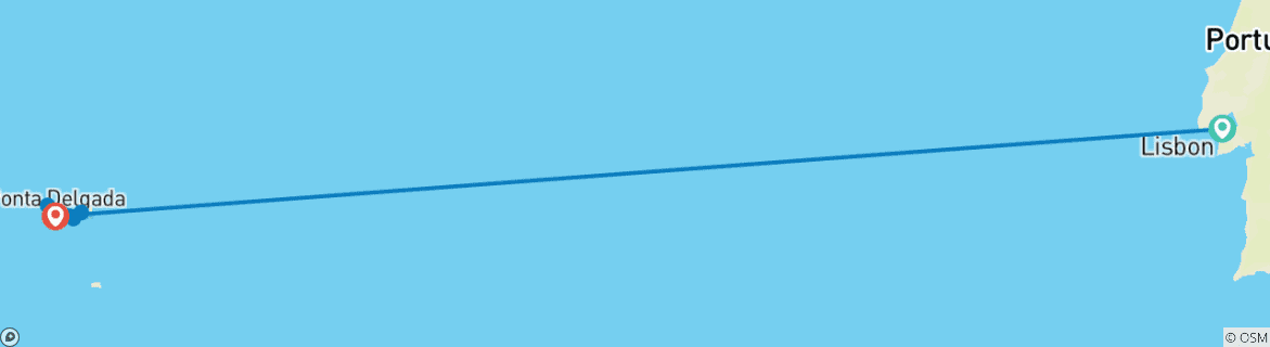 Image d'une carte montrant l'itinéraire du circuit