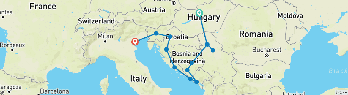 Imagen de un mapa que muestra la ruta del circuito