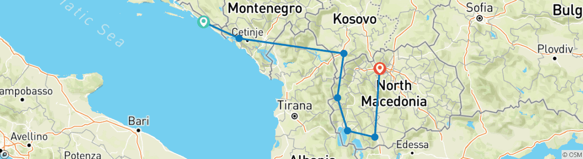 Map of The Balkans Real Food Adventure