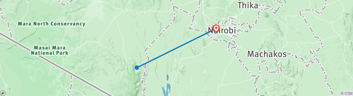 Mapa de Masai Mara Voluncircuito 10D/9N