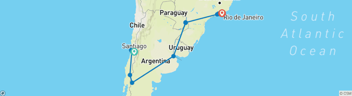 Imagen de un mapa que muestra la ruta del circuito