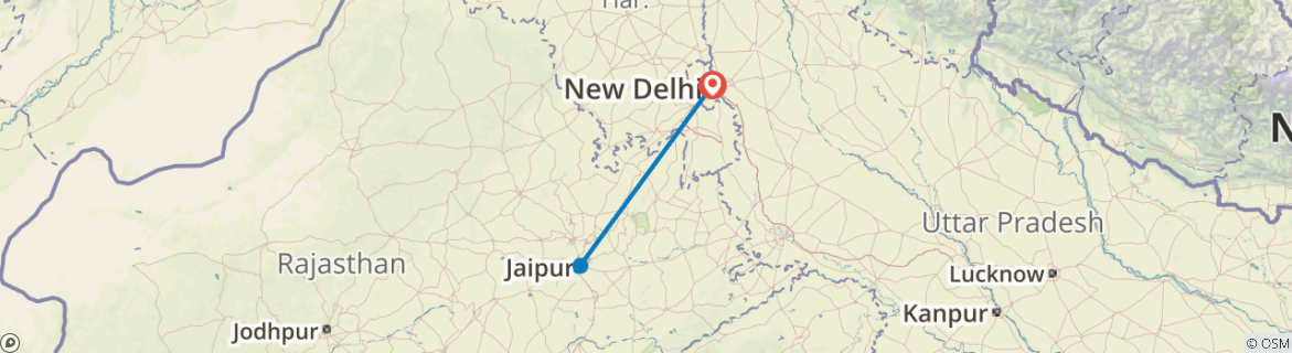 Map of Jaipur - 3 days