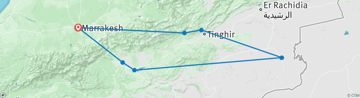 Map of Rock the Kasbah - 10 Days