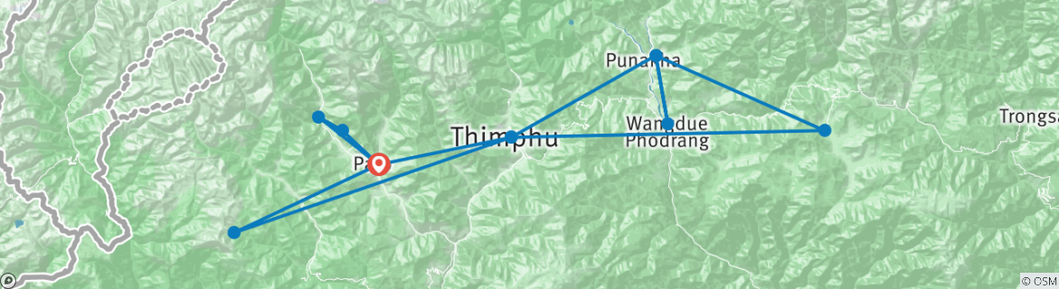 Map of Journeys: Wonders of Bhutan National Geographic Journeys