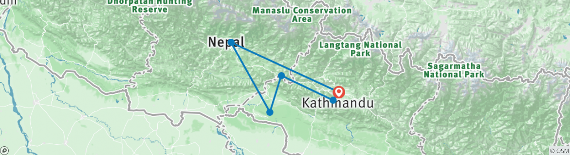 Map of Journeys: Discover Nepal National Geographic Journeys