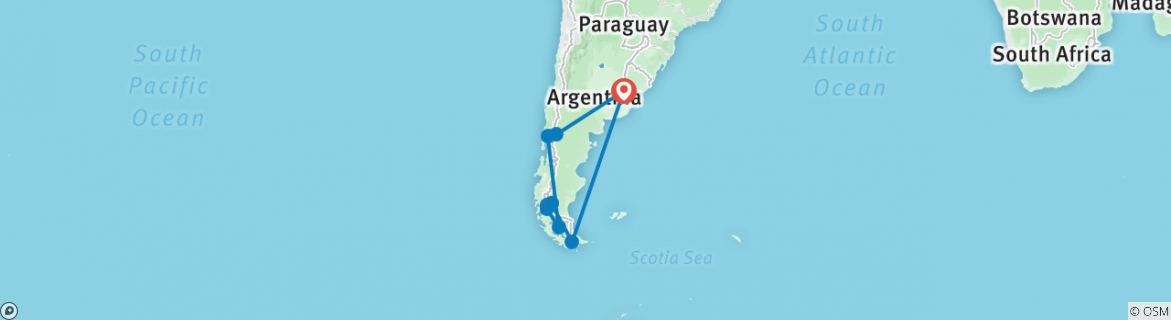 Map of Journeys: Discover Patagonia National Geographic Journeys