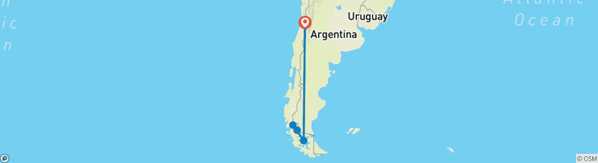 Map of Epic Patagonia