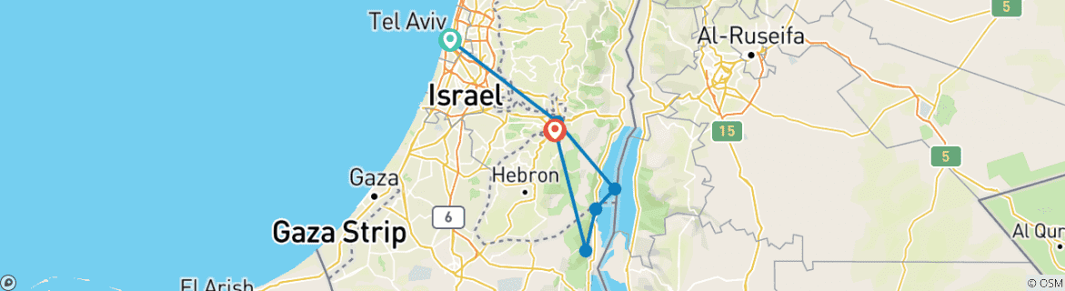 Imagen de un mapa que muestra la ruta del circuito