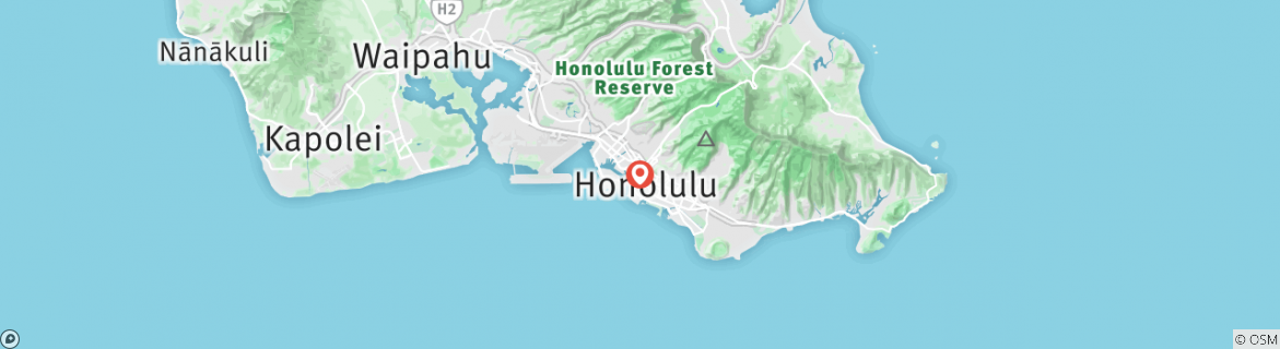 Map of Honolulu Hawaii Experience 7D/6N