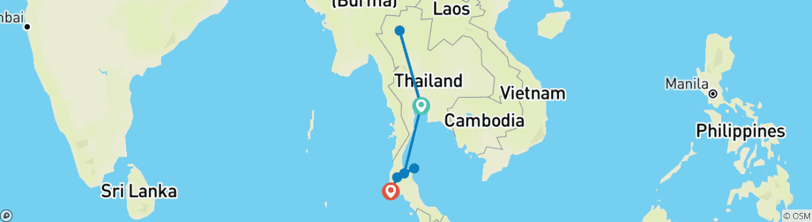 Imagen de un mapa que muestra la ruta del circuito