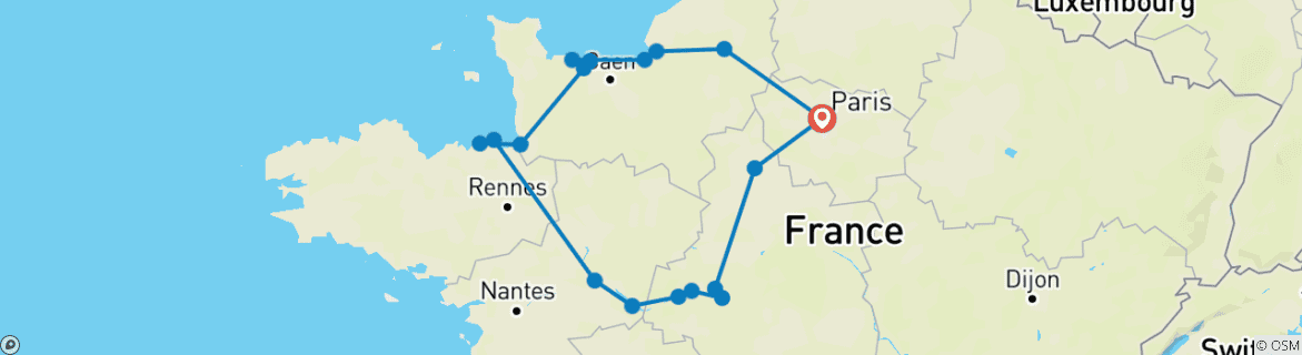 Imagen de un mapa que muestra la ruta del circuito