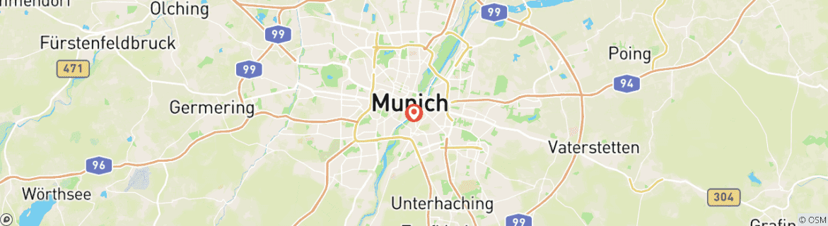 Carte du circuit Week-end en camping à Munich pour la fête de la bière