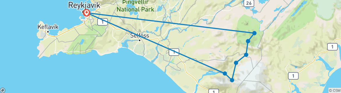 Imagen de un mapa que muestra la ruta del circuito