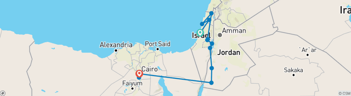 Imagen de un mapa que muestra la ruta del circuito