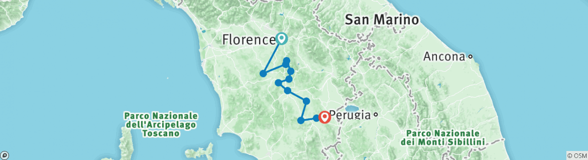 Imagen de un mapa que muestra la ruta del circuito