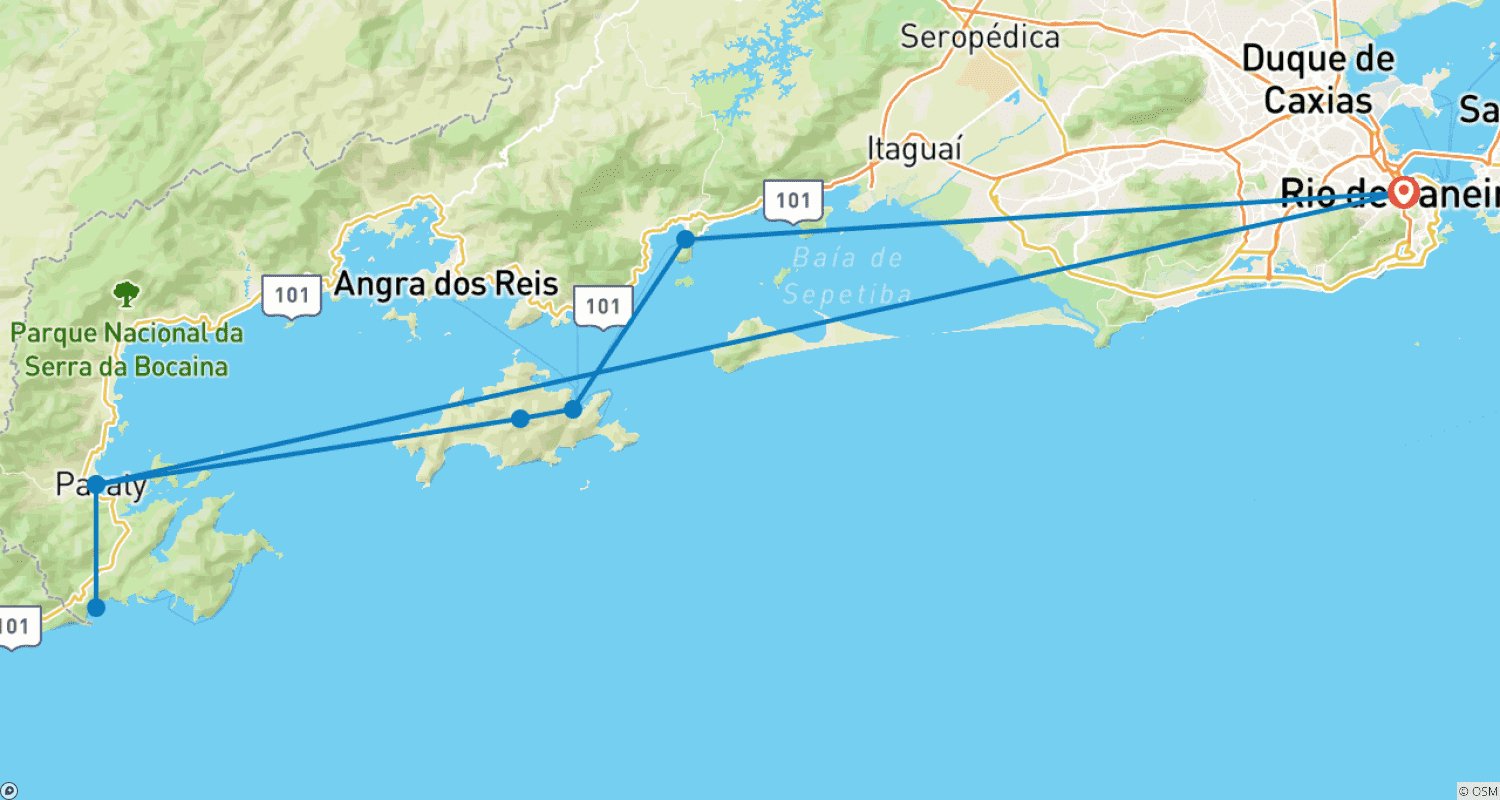 Mapa trasy: Najlepsze z Brazylii