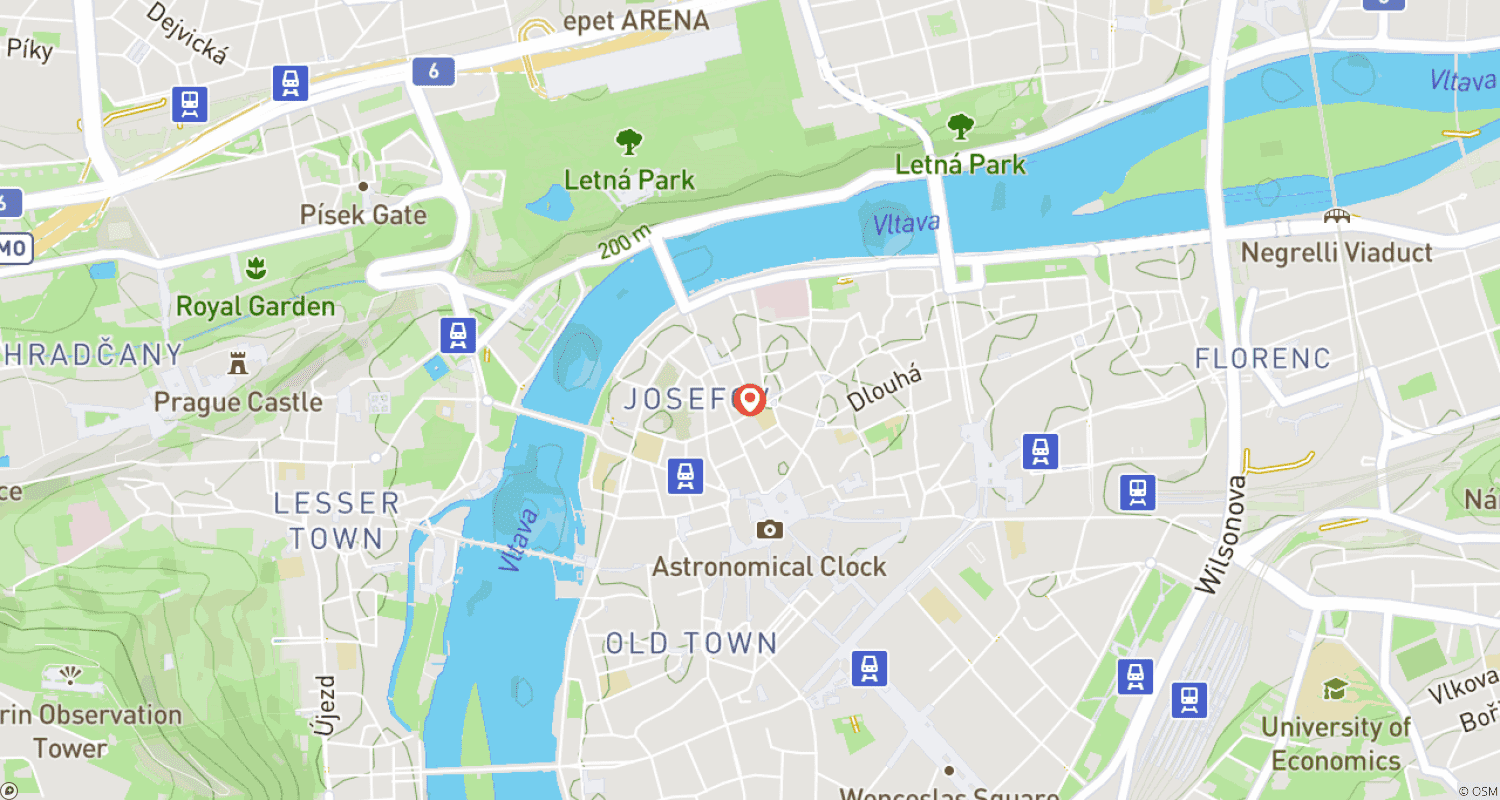 Mapa trasy: Praga, Czechia (Czechy)