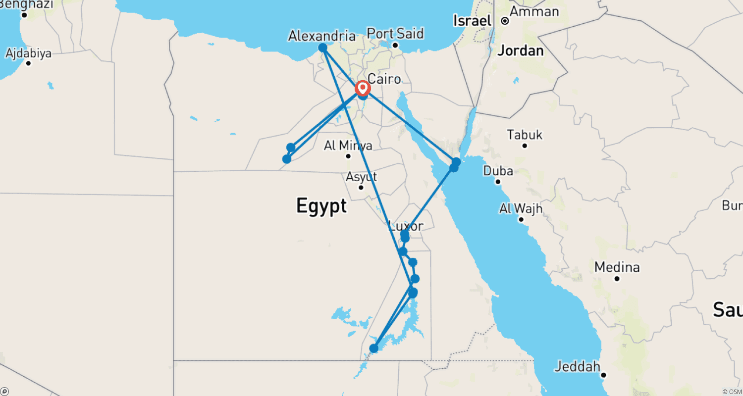 خريطة مسار كل مصر في 15 يومًا