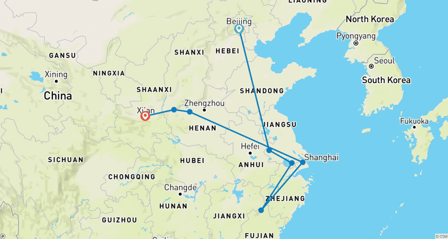 中国ゴールデントライアングルのルートマップ