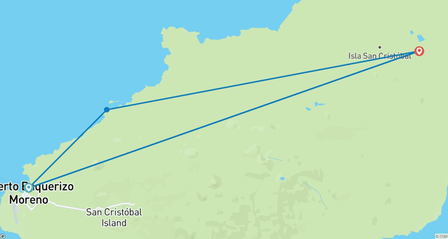 Mapa trasy: San Cristobal Odkrywca 4 dni 3 noce