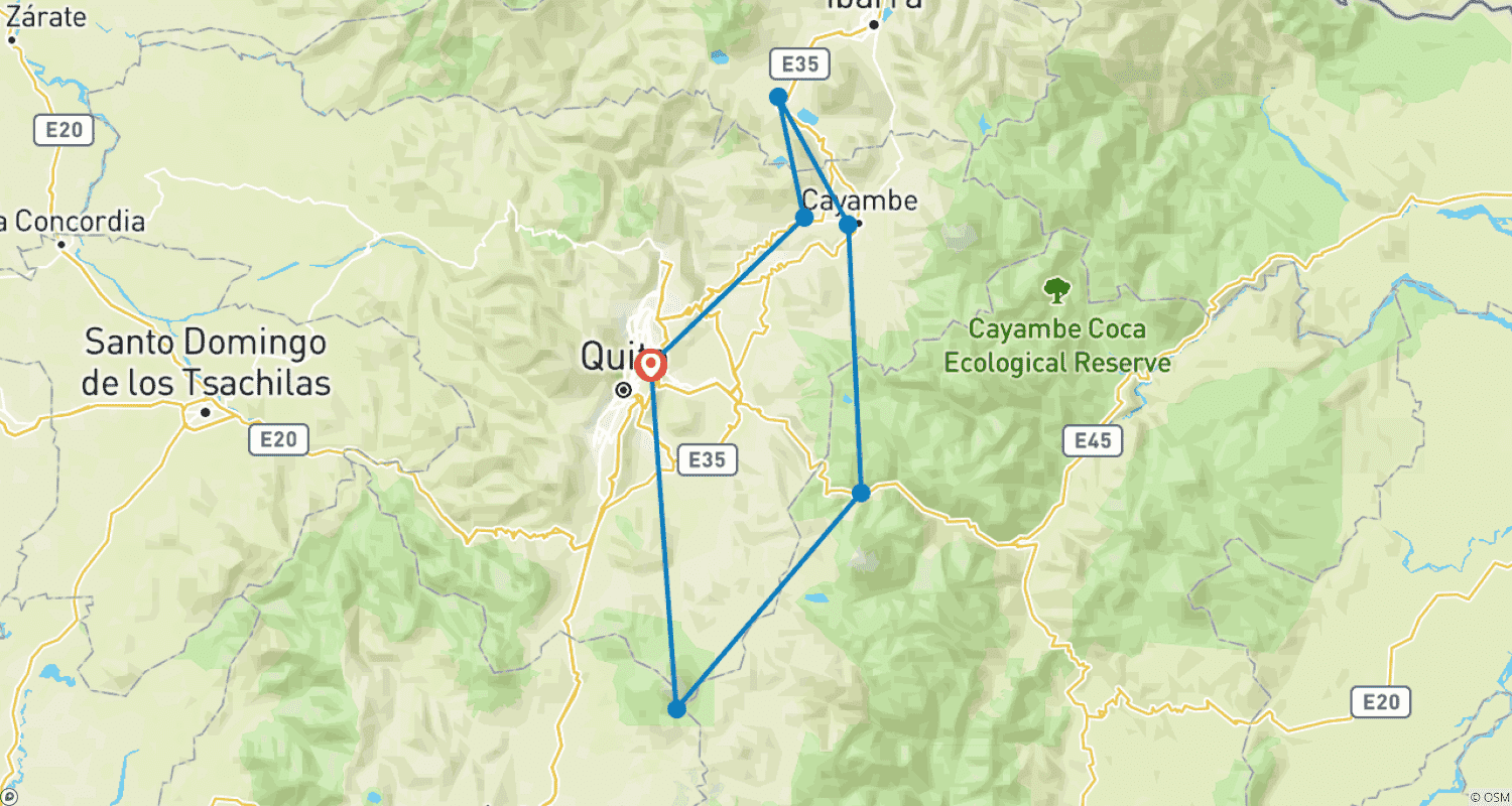 Mapa trasy: Rowerowe wycieczki przełajowe i hacjendy