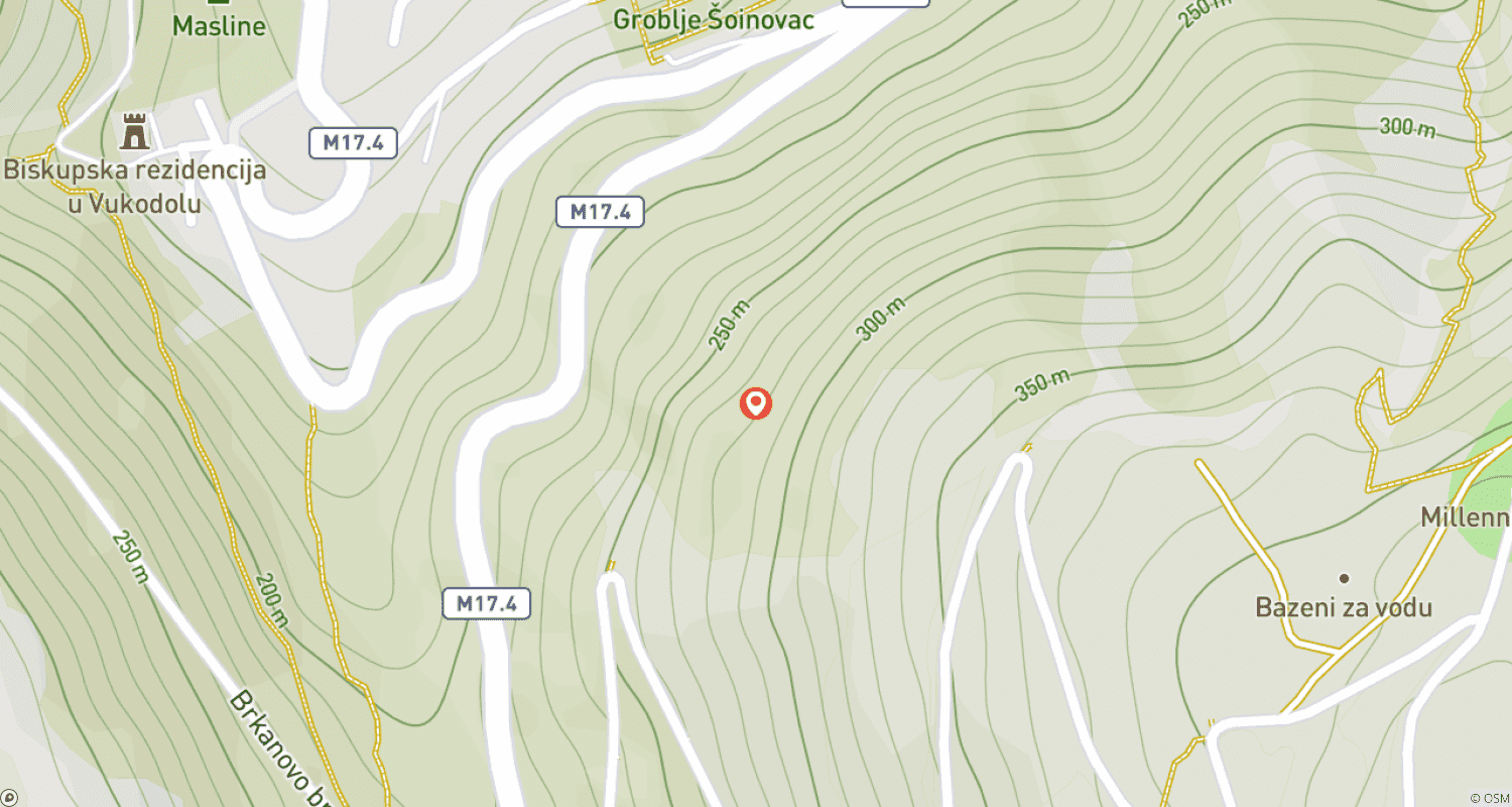 ボスニア・ヘルツェゴビナでの山岳体験のルートマップ