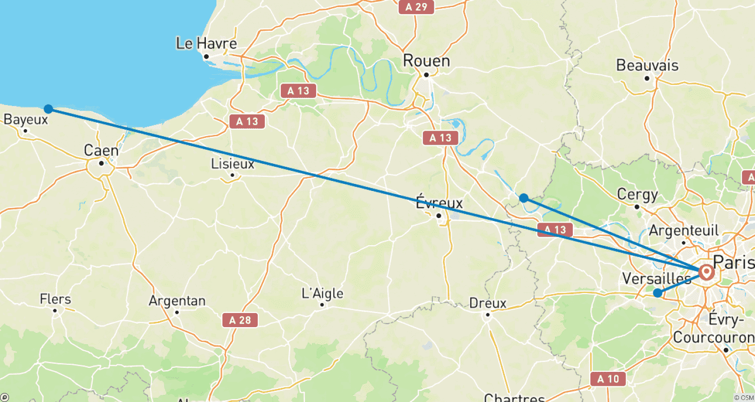 Mapa trasy: Paris Explorer