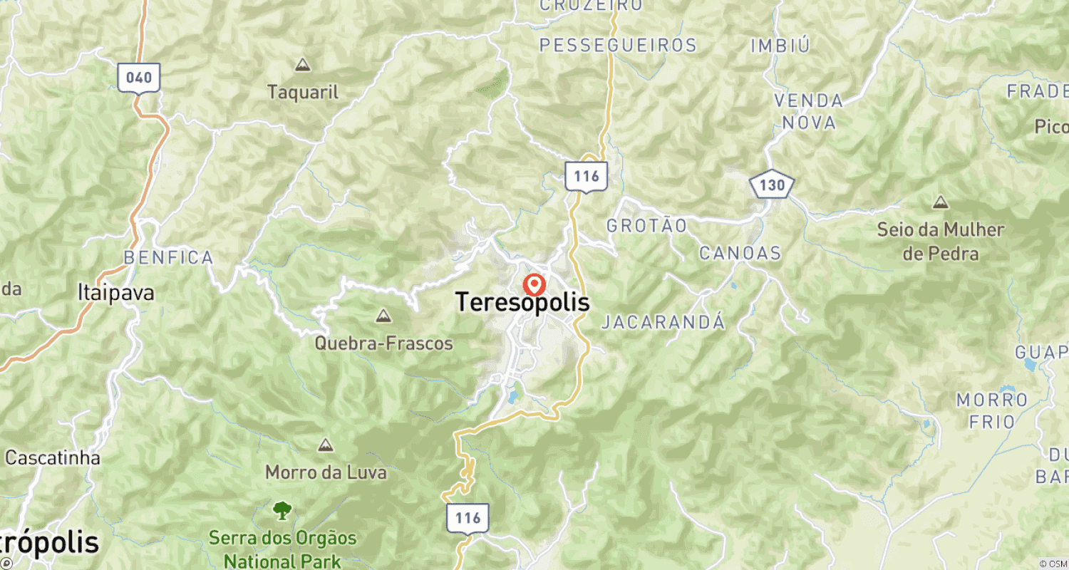 Mapa trasy: Rio de Janeiro - Trekking na Pedra do Sino (Serra dos Órgãos) - 02 dni