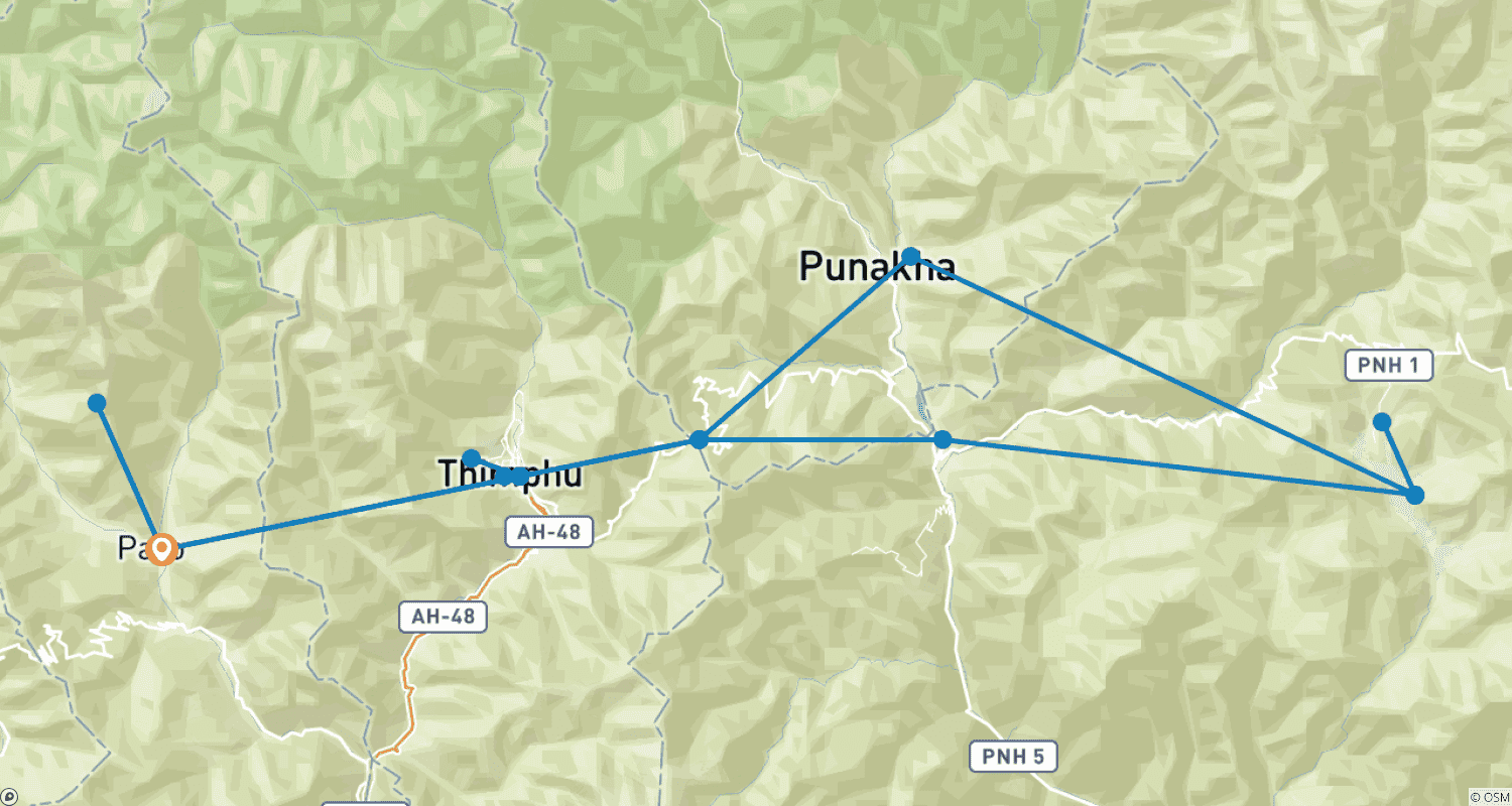 Mapa trasy: Królestwo w chmurach - wędrówki z przewodnikiem