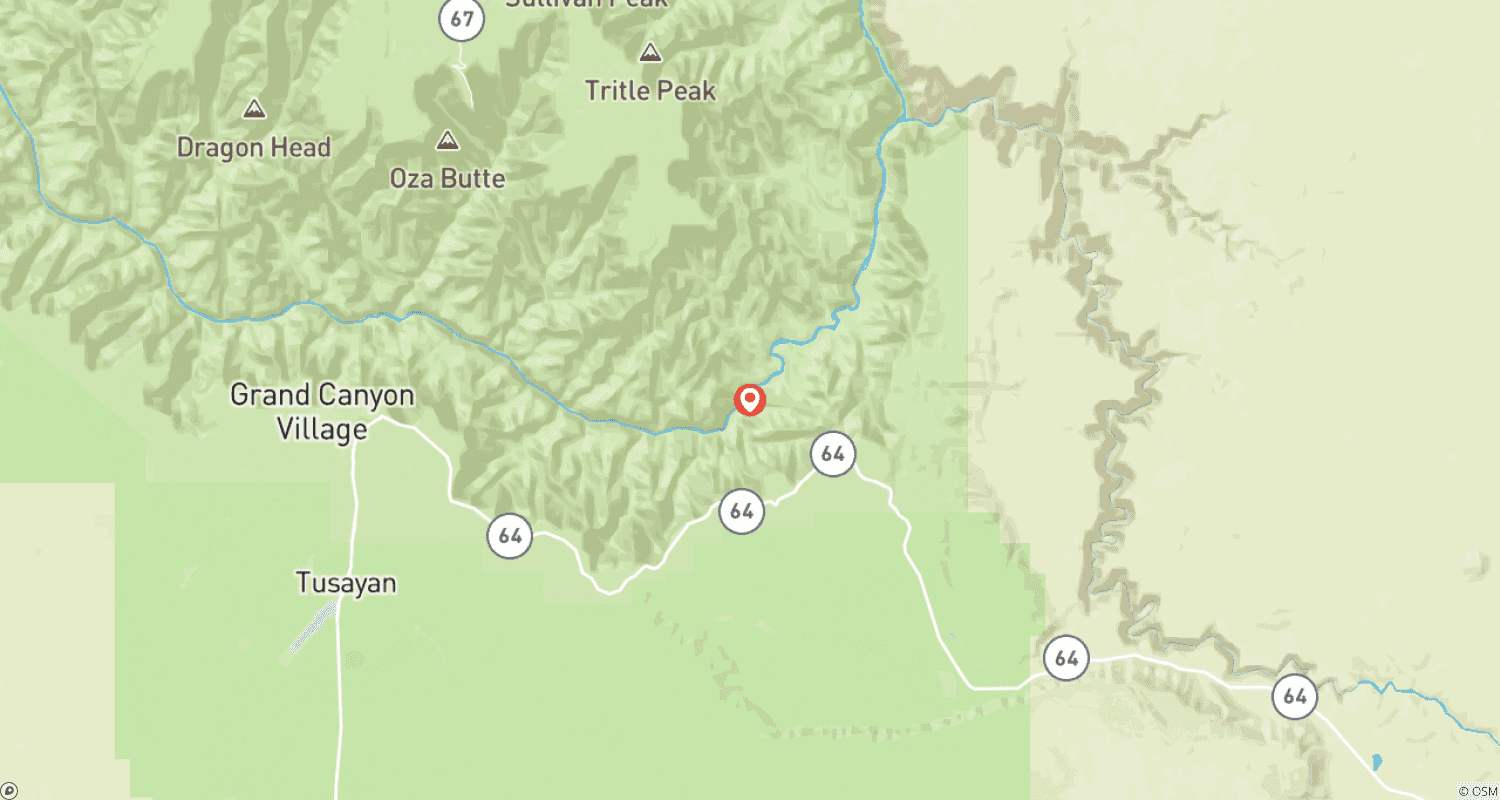 Mapa trasy: Przygoda w Kanab Creek