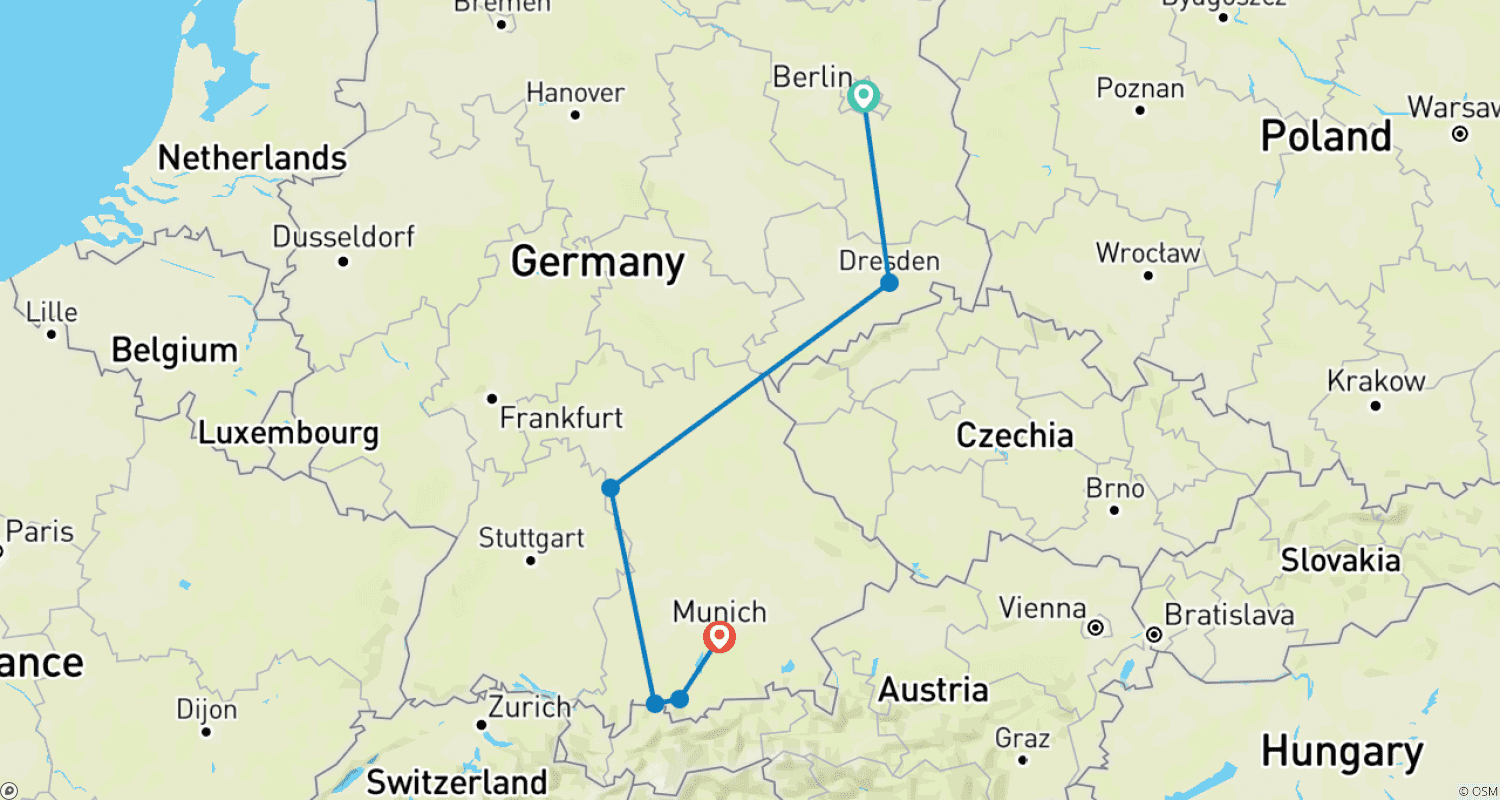 Mapa do percurso de German Vista