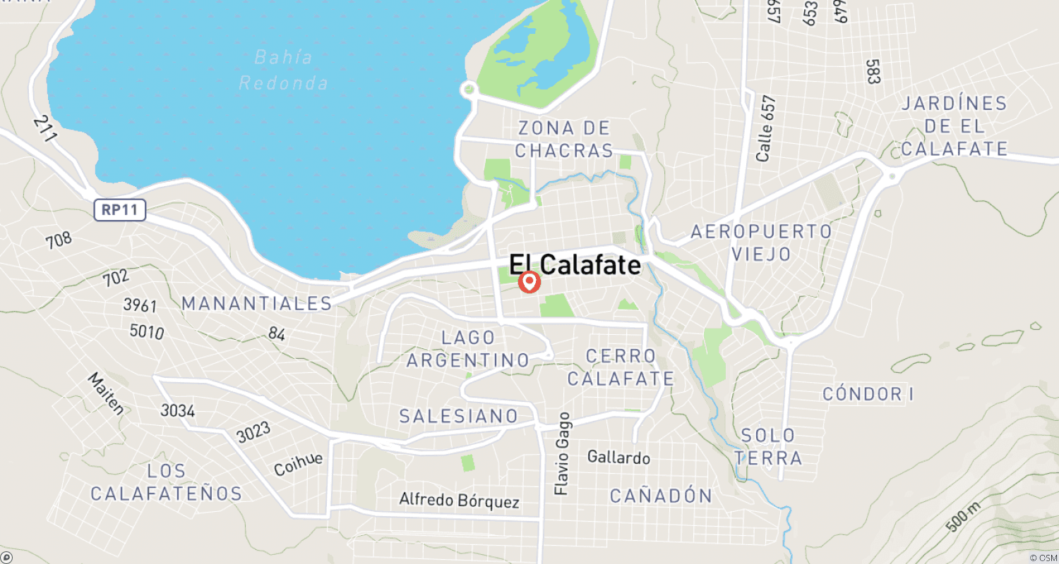 Mapa trasy: El Calafate Program Podstawowy - 3 noce