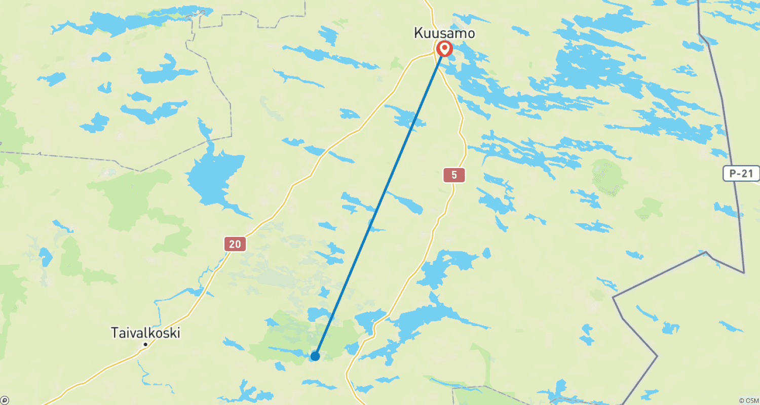 Mapa trasy: Zimowa Zabawa w Finlandii