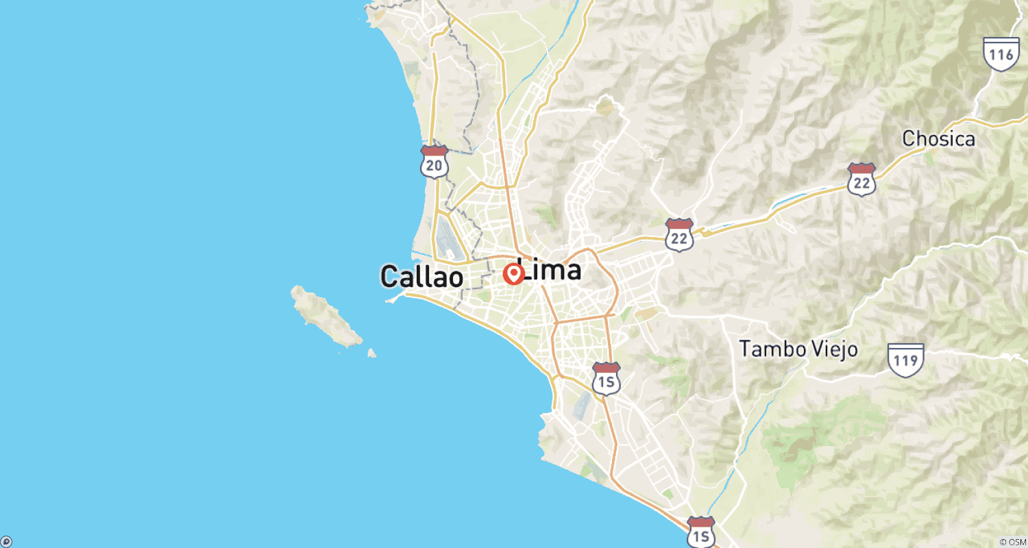 Mapa trasy: Smaczna Lima, Prywatna wycieczka