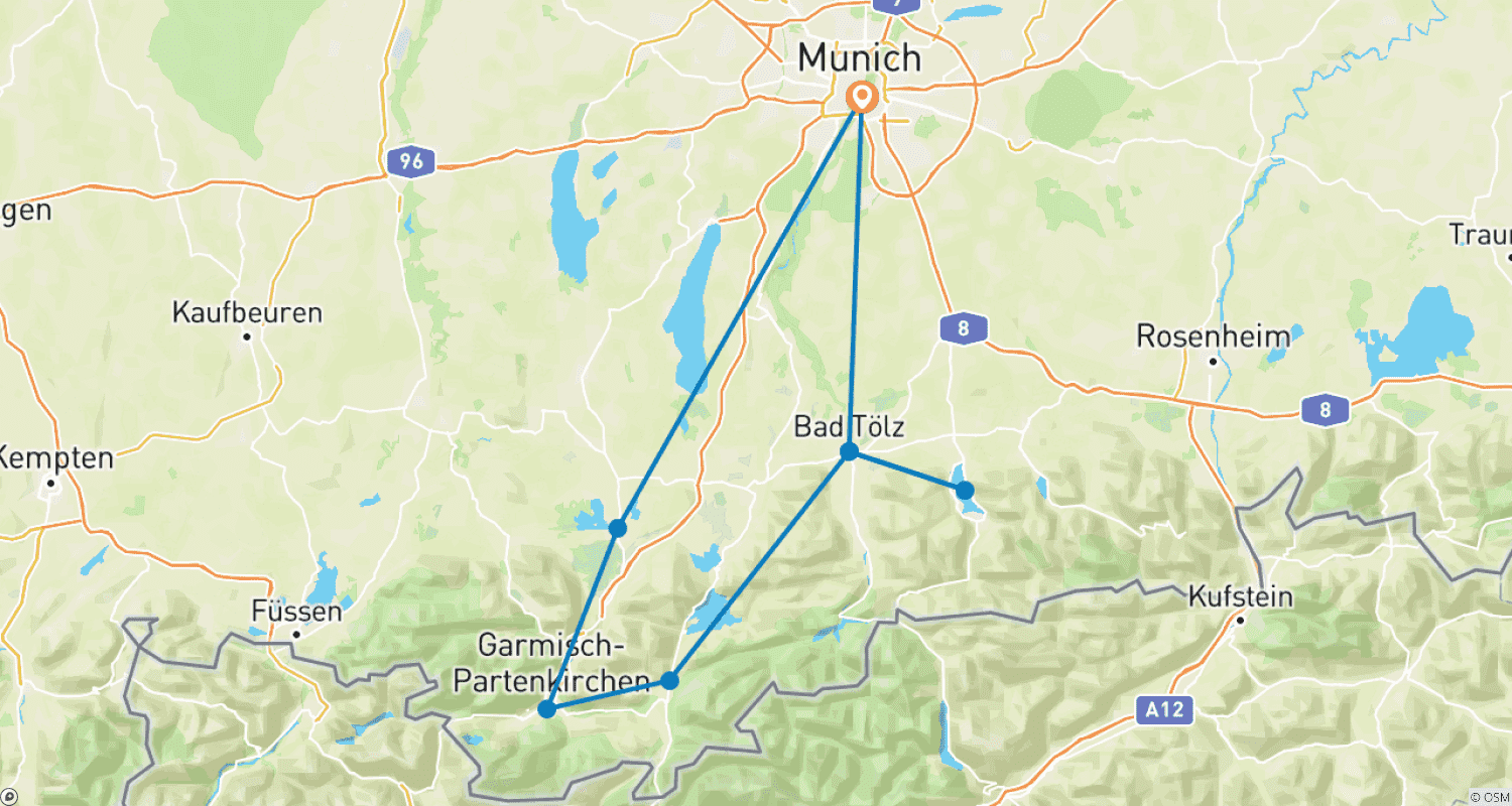 Mapa trasy: Jeziora Monachijskie 8/7