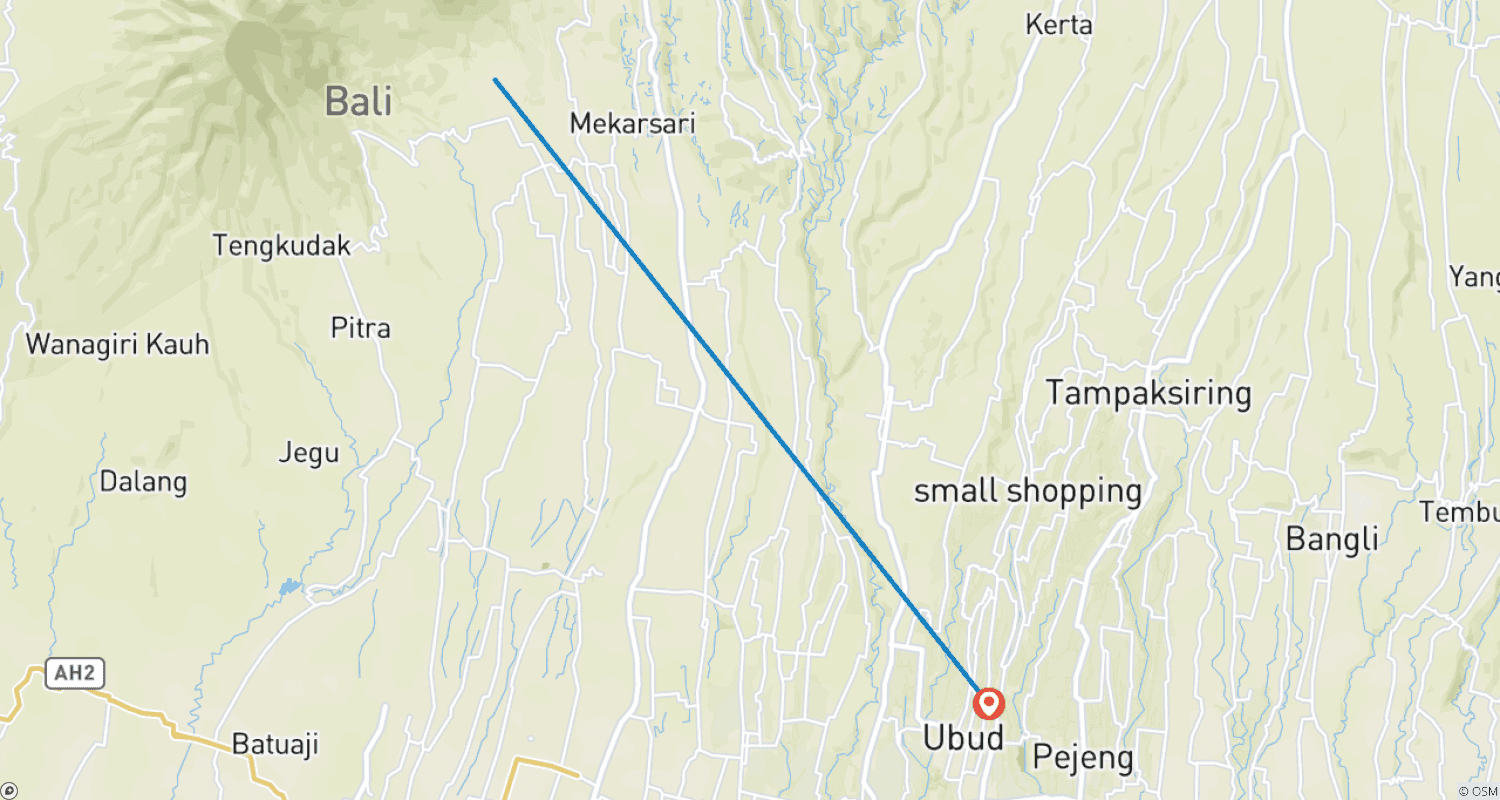 Mapa trasy: Bali Niezapomniana Przygoda: 3-dniowa wycieczka (Prywatna i All-Inclusive)