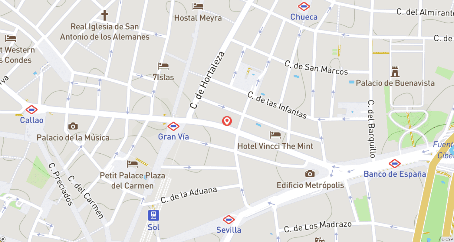 Mapa trasy: Madryt: Kultura i City Break