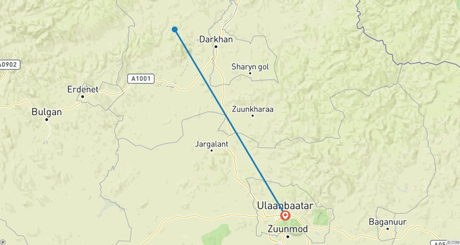 خريطة مسار Horseback and Nomadic life combined tour