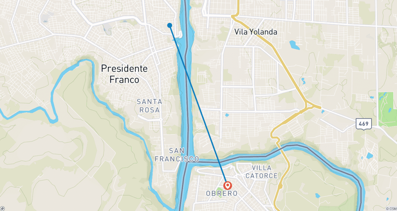 Mapa trasy: 4 Dni - Pakiet miejski Wodospady Iguazu