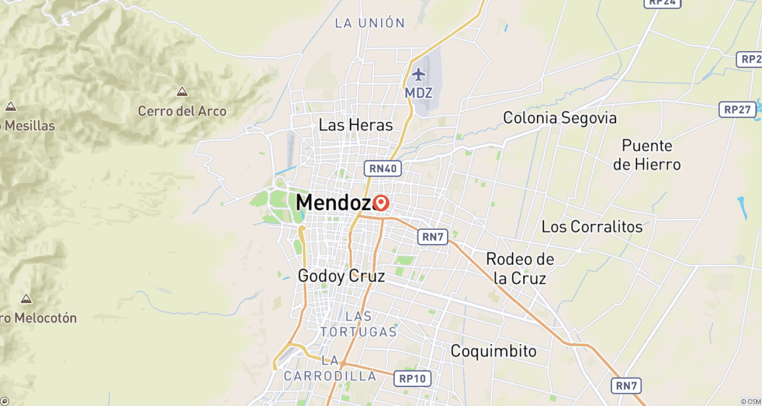 Mapa trasy: Mendoza, Mountains and Wineries - 4 Days