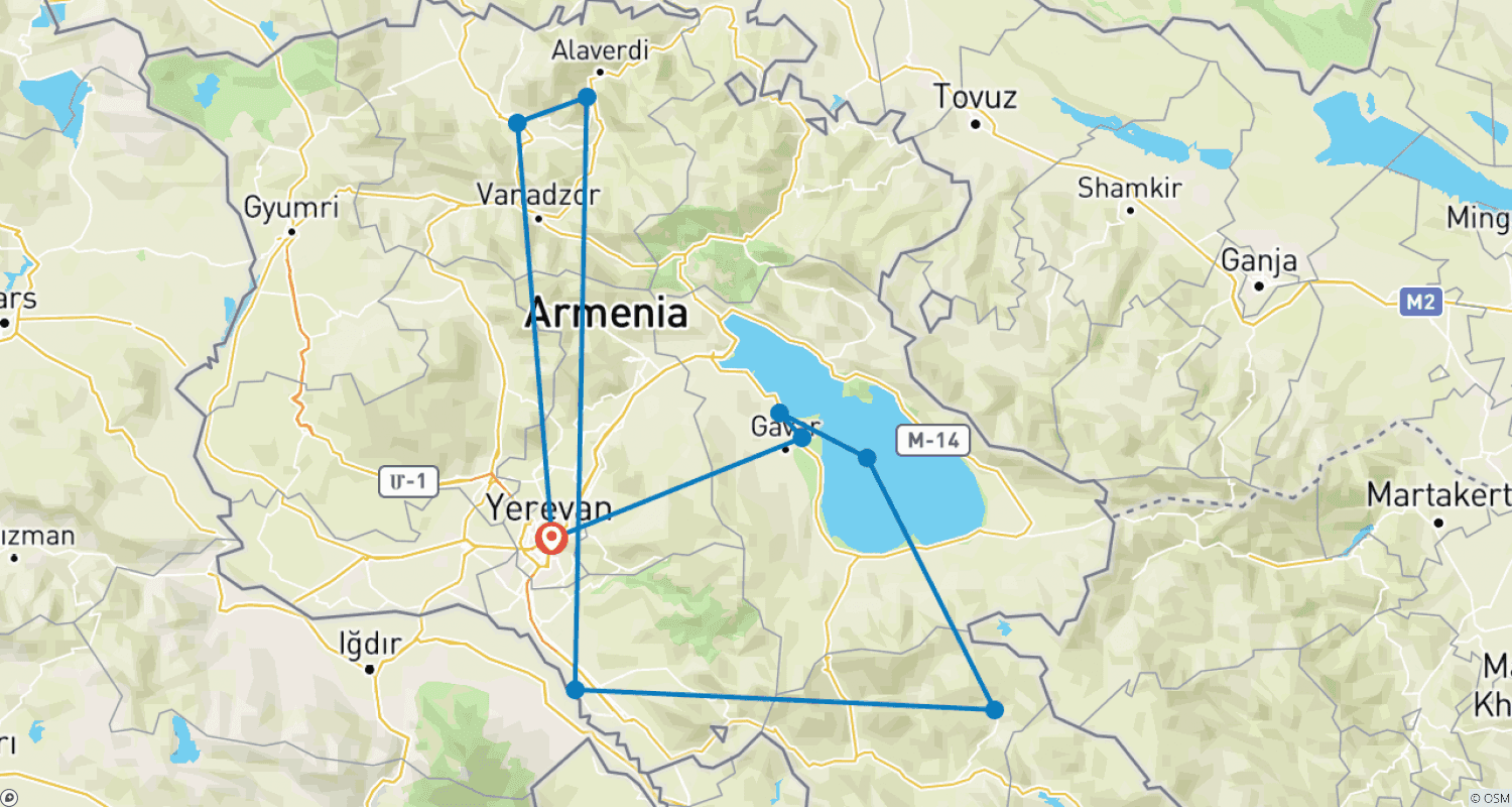 Mapa do percurso de Terra de Noé