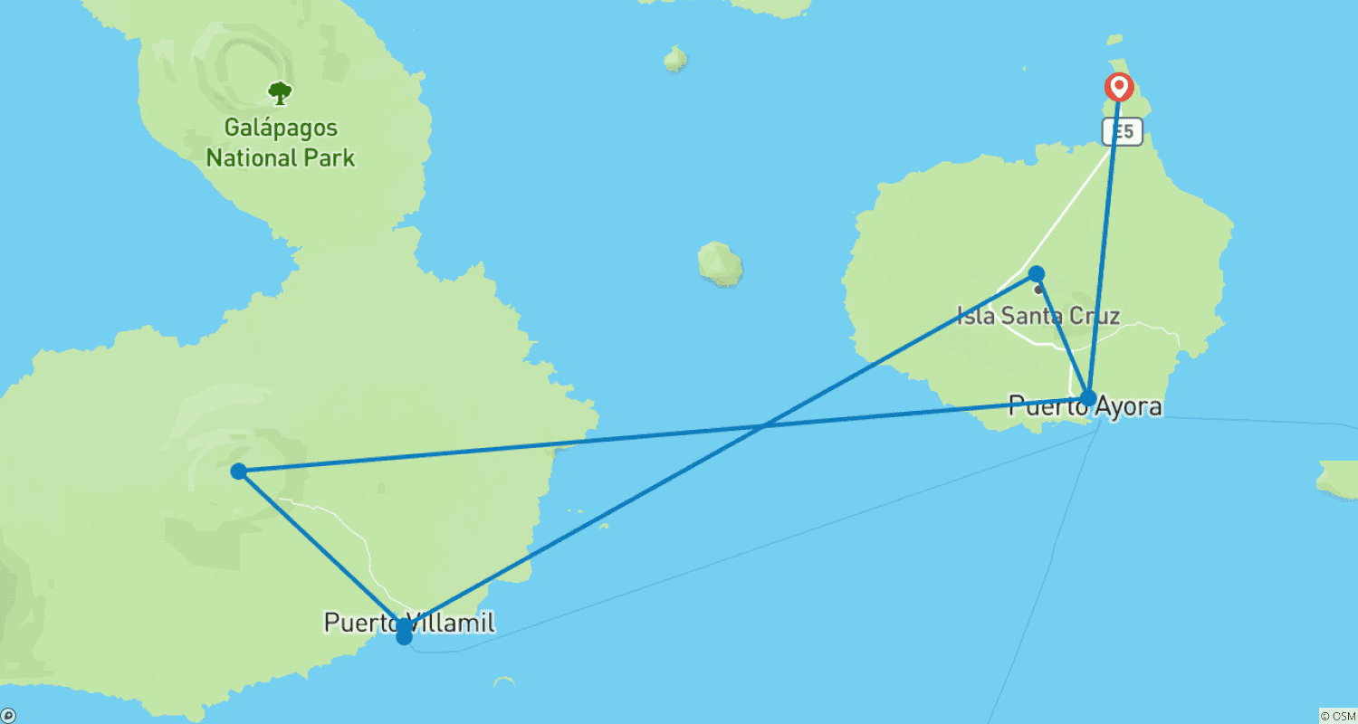 Mapa trasy: Galapagos w pigułce
